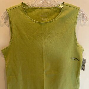Christopher & Banks Layer Your Look Bright Green Tank Size M *NWT*